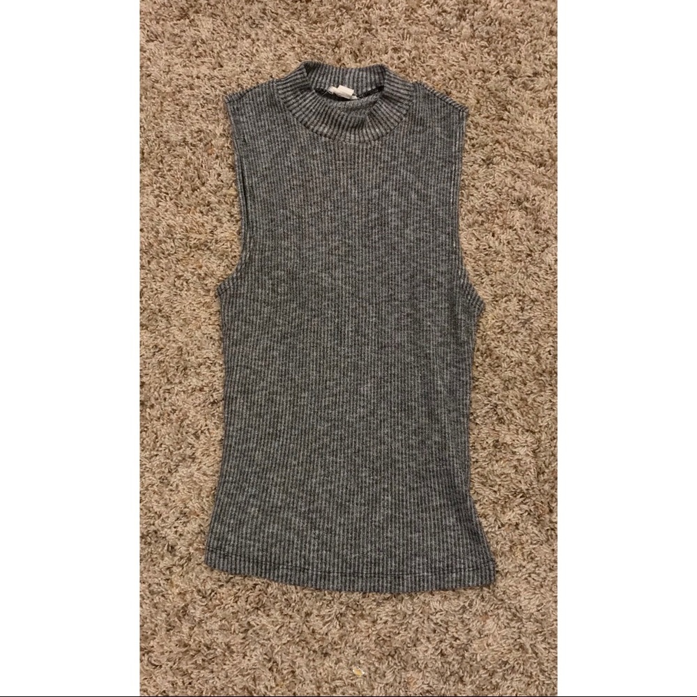 Garage Gray Knit Sweater Tank Womens Size XS